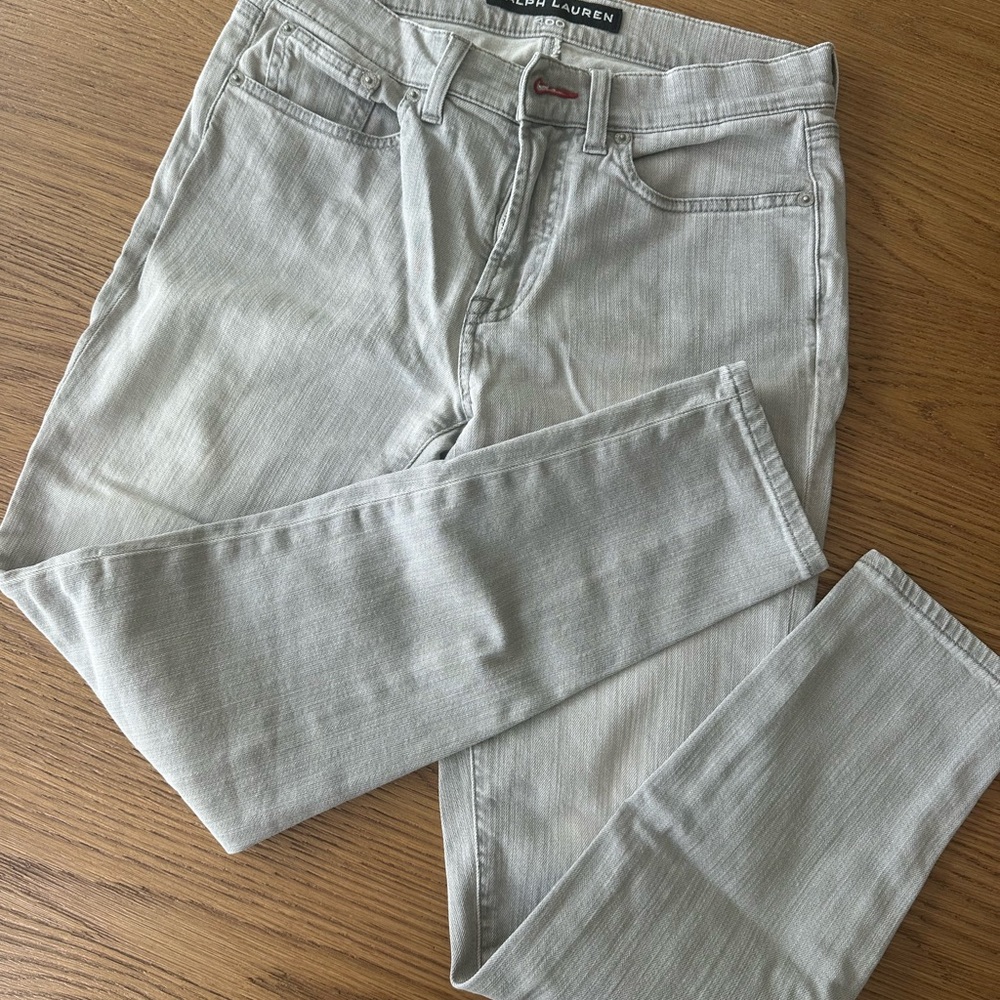 Ralph Lauren Black Label Light Gray Skinny Jeans